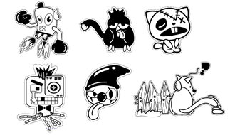 Sticker Art Characters