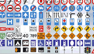 500+ Free Traffic Signs 1st Pack