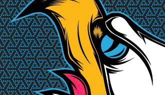 Tattoo-inspired Eagle Head Illustration