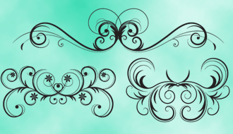 Flourish Ornament Swirls