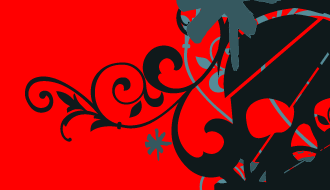 Flourish Skull Vector