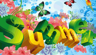3D Letters Summer Card