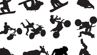 Extreme Sports Silhouettes