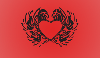 Tribal Valentine’s Heart